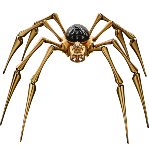 Эксклюзивные настольные часы "Arachnophobia" Gold